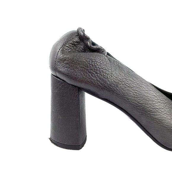 ALBERTO FERMANI  Gray Kidskin Italian‎ Leather Pumps - Picture 6 of 10